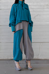 WINDOWSEN Patchwork Sweatpants WA21-G4-01-C2 White & Blue PW9